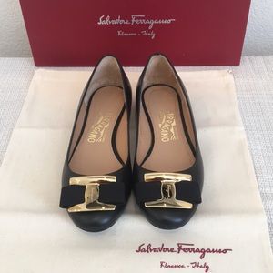 🖤Salvatore Ferragamo🖤Ninna Black Flats/Shoes